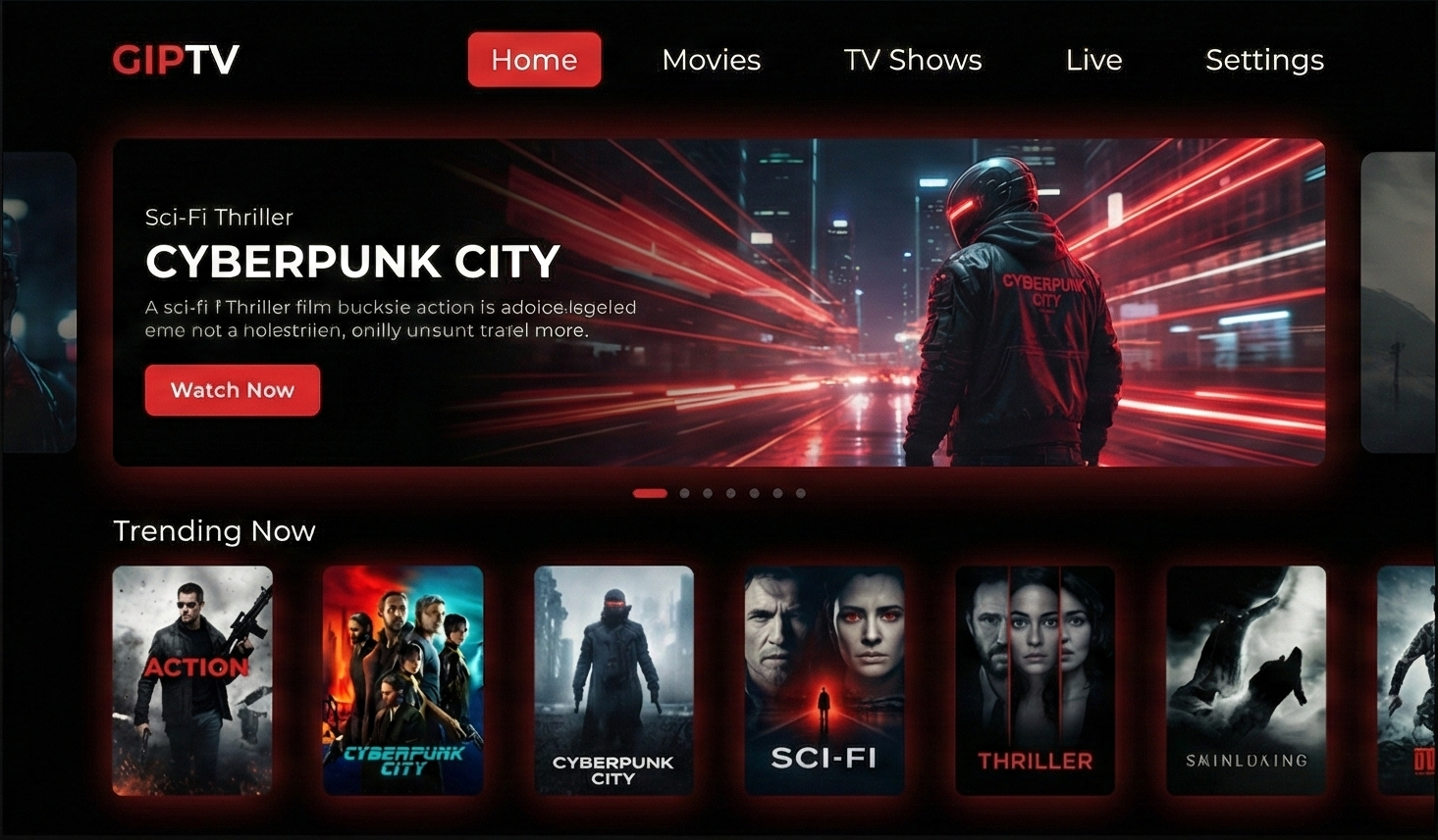 GIPTV Desktop Interface Beta